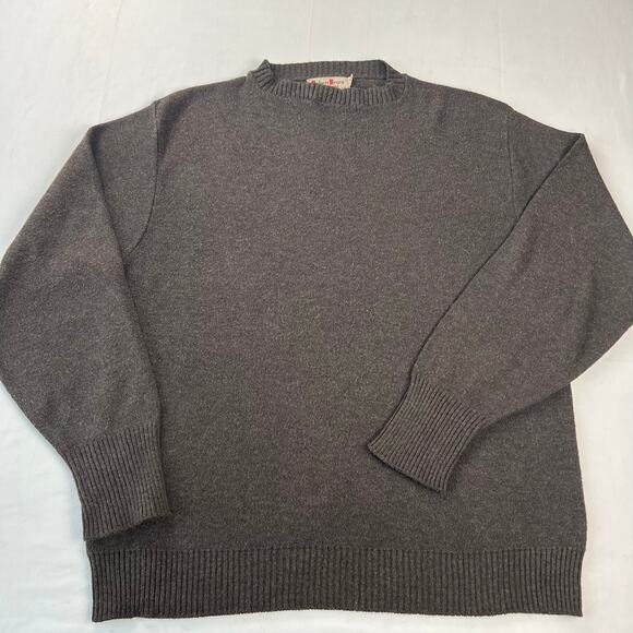 Robert Bruce Vintage Brown Virgin Orlon Acrylic Sweater Men's size Large 1970'S - Picture 1 of 5